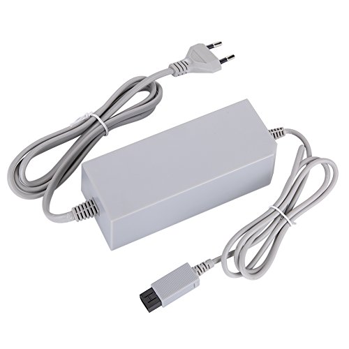 KIKYO Cable de alimentación para Nintendo Wii (110-240 V, enchufe europeo)