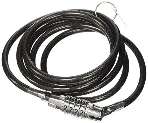 Lampa-Cable de Acero Trenzado Negro Negro Talla:cm160 x mm6