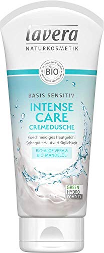 Lavera - Gel de ducha de base sensible Intense Care, pack de 3 unidades (3 x 200 ml)