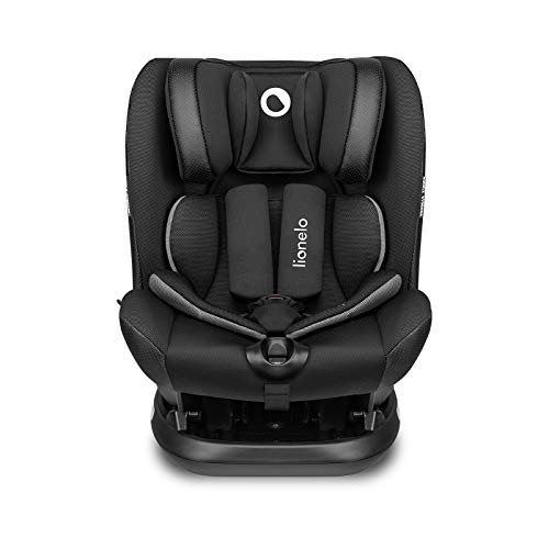 Lionelo Oliver Asiento de seguridad 46 x 59 x 55-74 cm 9-36 kg Regulación del respaldo de 4 niveles 2 Posibilidad de montaje orientado hacia delante y hacia artás Cinturones con 5 puntos Negro