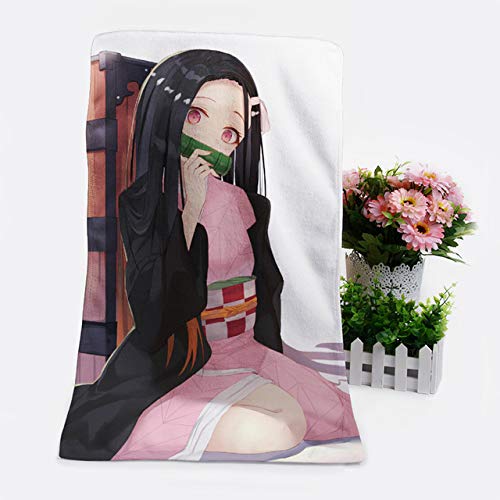 LIUL 1 Unids Personalizado Anime Toallas de Baño Pañuelo Suave Toalla Toalla de Dibujos Animados, Ver Cuadro, 50X50 CM