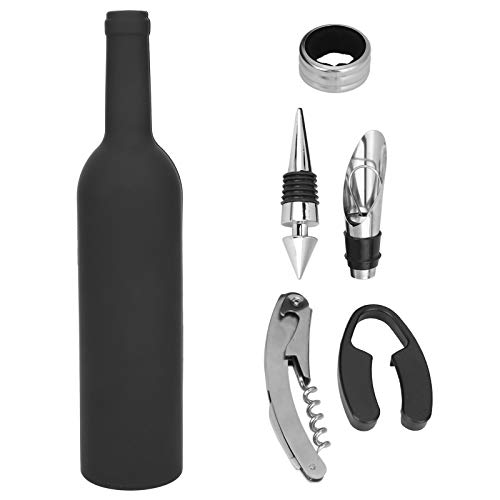 Longzhuo Kit de abridor de Vino, 5 unids/Set, Accesorios de abridor de Vino, Juego de Herramientas de Regalo, abridor de sacacorchos, Kit de Apertura de Botellas de Vino, Regalos de Fiesta