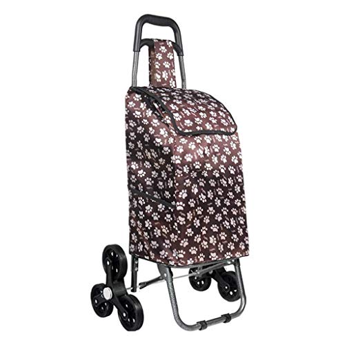 LQBDJPYS Carrito de la compra plegable portátil con asa antideslizante para añadir bolsillos laterales dobles, bolsas de equipaje (color: A, tamaño: 25 x 93 cm)