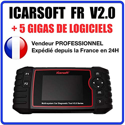 Maleta de diagnóstico para coche Pro iCarsoft FR V2.0 – Especial Peugeot Citroën Renault Dacia