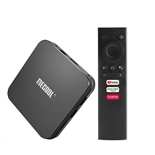 MECOOL KM9 Pro L 4K HD Android Smart TV Box 10.0 4 GB de RAM 16 GB / 32 GB Media Player Amlogic S912 Octa Core CPU A53 Dual WiFi LAN BT4.1 + HS con la Voz de Control Remoto,Negro,32GB