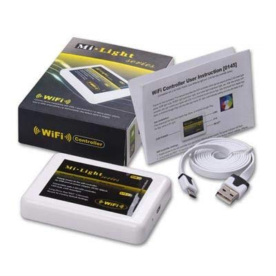 Mi-Light - Controlador Regulador Inalámbrico Wifi 2.4G Receptor de Control para Bombilla Mi-Light Series RGB RGBW Dispositivos iOS 5.0 iPhone iPad Android Smartphone Tablet