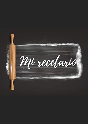 Mi recetario. Mis recetas favoritas, Libreta de recetas para completa: Cuaderno de recetas de cocina personalizado en blanco para rellenar / ... para escribir. Con 100 fichas para completar.