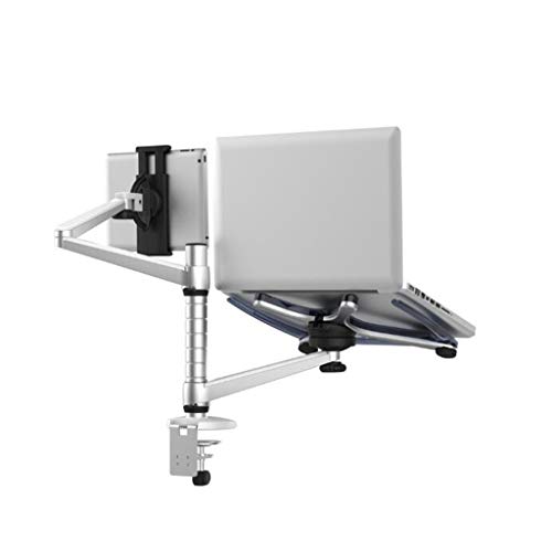 ML Soporte para computadora portátil con Soporte para Tableta, Soporte para Monitor de Altura Ajustable, Adecuado para 10 con computadoras portátiles de 15.6 Pulgadas