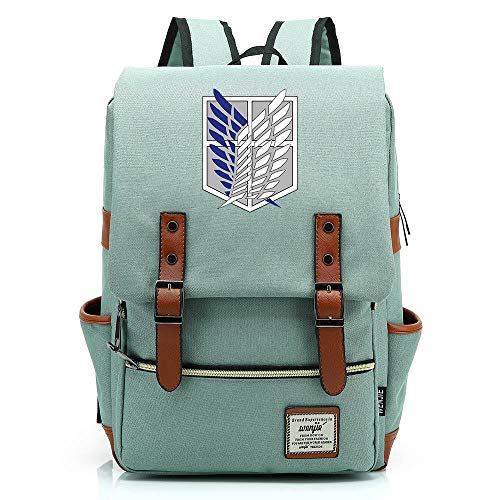 Mochila Anime Attack On Titan, Mochila Informal, Mochila de Viaje Escolar Ligera, se Adapta a la Tableta portátil de 15"" de 16 Pulgadas. Color-07.