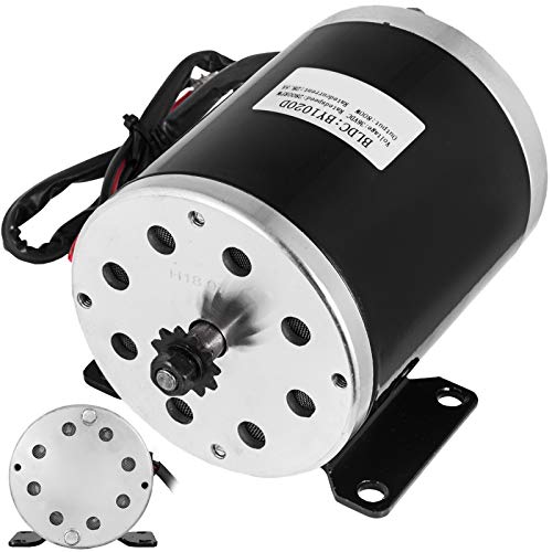 Mophorn Mini Motor Eléctrico de Alta Velocidad de Baja Velocidad y Bajo Nivel de Ruido 800W / 36V+