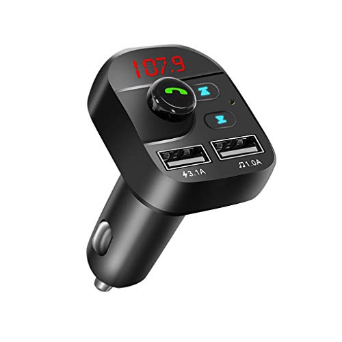Música Bluetooth de coches reproductor de doble puerto USB del teléfono reproductor de música Bluetooth de la tableta cargador incorporado micrófono inalámbrico de manos libres de llamadas