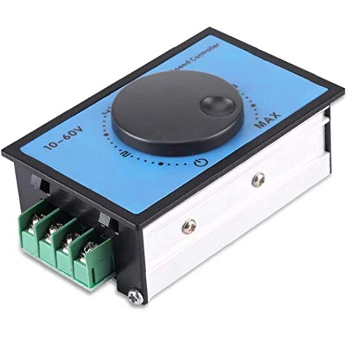 NaiCasy PWM Motor Speed Controller,DC 10-60V MAX 20A Regulator Motor Driver Governor Stepless Variable Rotary Switches 12V 24V 36V 48V Pulse Width Modulator For 775 Motor and More