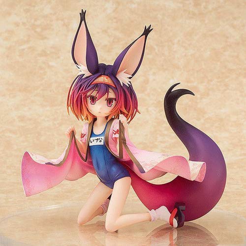 NAMFXH Game Life Izuna Hatsune Water Play Traje de baño Estilo Computadora Escritorio Decoración PVC Colección en Caja Modelo Paisaje Juguetes Figura Decoración Altura -18cm