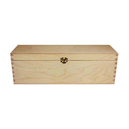 Net4Client Caja de Madera Para Vino de Boda Caja de vino de Madera Para Bodas (Lado Abierto)