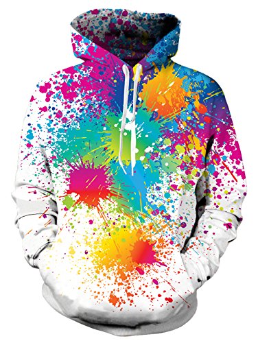 NEWISTAR - Sudaderas con capucha unisex impresión HD 3D, ligera, con bolsillos style3 M