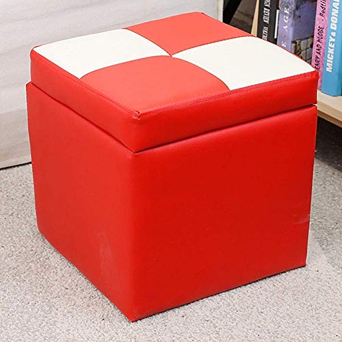 NMDCDH Cube - Taburete otomano de Piel sintética con Almacenamiento, Asiento de Banco, con bisagra, Caja organizadora Superior, Cofre, Asiento Individual-g 30x30x32cm (12x12x13)