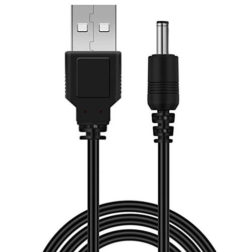 OcioDual Cable USB Cargador para Tablet Android MP3 3.5mm 5V 2A Alimentacion DC Negro