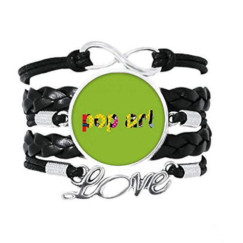 OFFbb-USA Populer Art Neo Realism - Pulsera de cuero trenzado para tejer