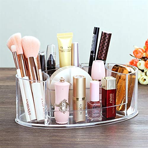 Ownlife Tablero de Maquillaje acrílico Organizador LiPTICK/Pincel de Maquillaje/Esmalte de uñas/Cosméticos Organizador de Almacenamiento Caja de Maquillaje para niñas Mujeres