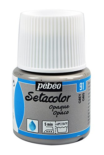 PEBEO Setacolor - Pintura para Telas Opacas (45 ml), Color Gris