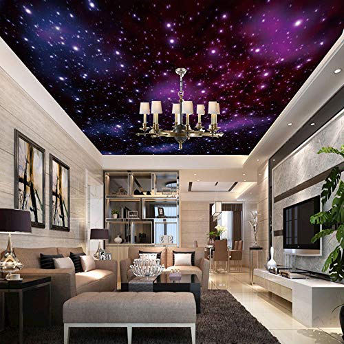 Personalizado a gran escala, papel tapiz de cielo estrellado, papel tapiz de techo de viruela, dormitorio, papel tapiz mural no tejido, pintura, pintura romántica, papel tapiz-428X350CM