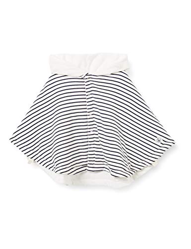 Petit Bateau 5965201 Capa, Marshmallow/Smoking, Talla única Unisex bebé