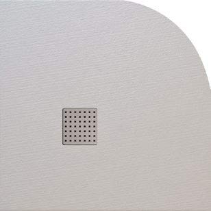 PLATO DE DUCHA RESINA SEMICIRCULAR (75 X 75, BLANCO)