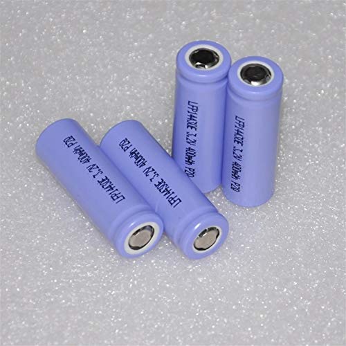 QianHaoQJu XW-Battery, 10pcs 3.2v IFR 14430 LiFePO4 batería 400mAh célula de Iones de Litio Recargable for la Linterna antorcha Cepillo de Dientes cámara afeitadora