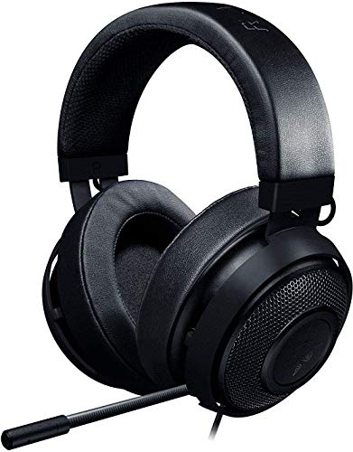 Razer Kraken Pro V2 Oval Auriculares para juegos y música (gaming headset para PC, MAC, XBOX y PS4, diafragmas de audio de 50 mm, estructura de aluminio y comodidad sin fatiga, diseño ovalado), negro