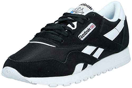 Reebok Classic Nylon, Zapatillas de Running para Mujer, Negro (Black / White), 37 EU