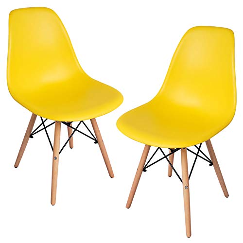 Regalos Miguel - Packs Sillas Comedor - Pack 2 Sillas Tower Pro - Amarillo - Envío Desde España