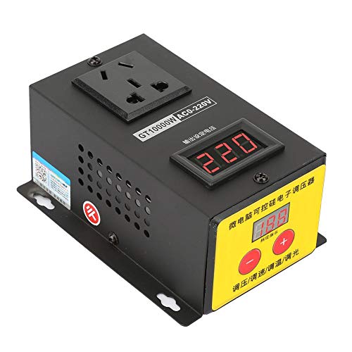 Regulador de Voltaje, AC 220V 25A Controlador de Velocidad de Voltaje para Electrodomésticos, Instrumentos Científicos Experimentales, Fábricas, Escuelas y Otros Equipos Eléctricos