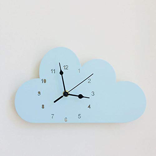 Reloj de pared nórdico con forma de elefante en forma de nube, monocromo para niños, decoración de habitación de niños, figuras, regalo de fotografía, accesorios 2