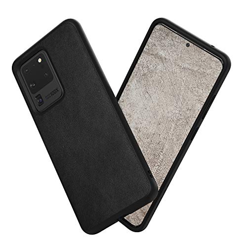 RhinoShield Funda Compatible con Samsung [Galaxy S20 Ultra] | SolidSuit - Diseño Compacto con Tecnología de Absorción de Impactos de más de 3.5 Metros - Compatible con Carga Inalámbrica - Cuero