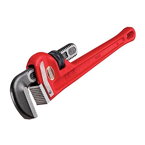 RIDGID 31025 Llave de tubo recta para servicio pesado de 18 pulgadas, Llave de fontanería de 18 pulgadas