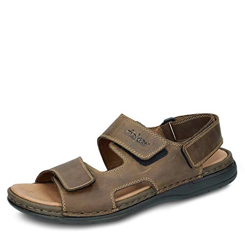 Rieker 25558-25, Sandalias Punta Cerrada Hombre, Marrón (Tabak 25), 42 EU