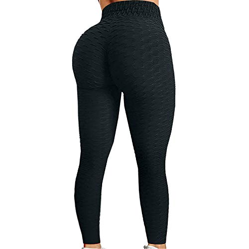 riou Leggings Push Up Mujer Deporte Elásticos Mallas Pantalones de Yoga Levantamiento de Cadera Leggins con Bolsillos para Yoga Running Fitness