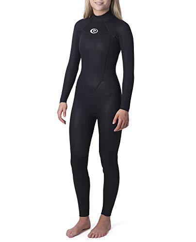 RIP CURL WSM4CW Omega señora 4/3 mm Steamer Traje Húmedo,Traje de Neopreno,Back Zip,Cremallera de Espalda,2020,Black,6/XS-160cm