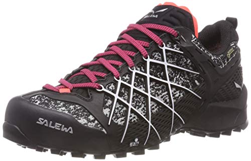 Salewa WS Wildfire Gore-TEX, Zapatos de Senderismo Mujer, Negro (Black/White), 43 EU