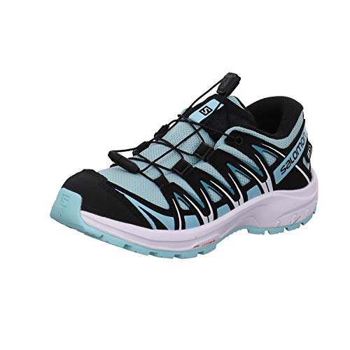 Salomon XA Pro 3D CSWP J, Zapatillas Impermeables De Trail Running Y Outdoor Actividades, Azul Claro/Negro (Pastel Turquoise/Black/Tanager Turquoise), 40 EU