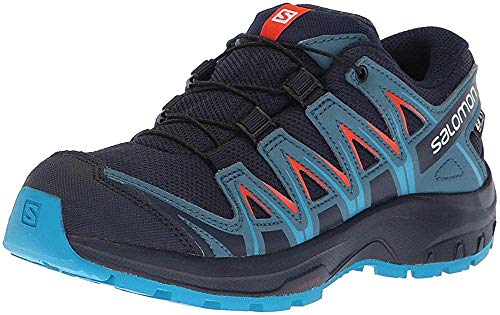 Salomon XA Pro 3D CSWP K, Zapatillas de Deporte Unisex Niños, Azul/Naranja (Navy Blazer/Mallard Blue/Hawaiian Surf), 27 EU