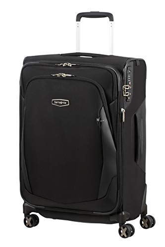 Samsonite X'Blade 4.0 - Spinner M Expandible Maleta, 63 cm, 66/72 L, Negro (Black)