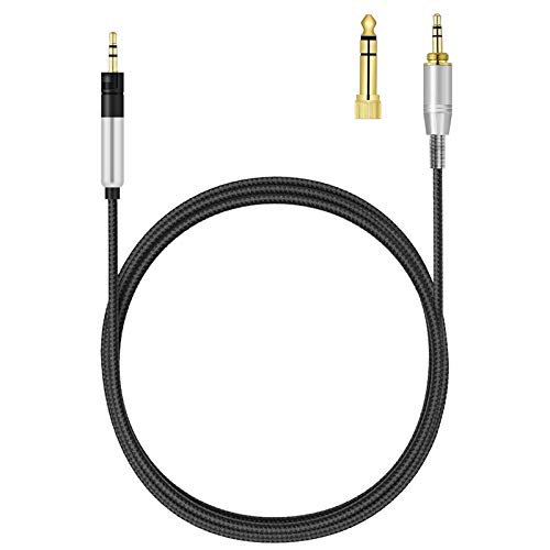 Sennheiser Momentum - Cable de repuesto con conector de bloqueo para Sennheiser Momentum, Momentum 2.0, auriculares HD1, cable de audio para dispositivos iPhone y Android, 1,5 m