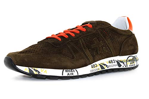 Sneakers Hombres PREMIATA Eric 4738 Gamuza Verde Oscuro