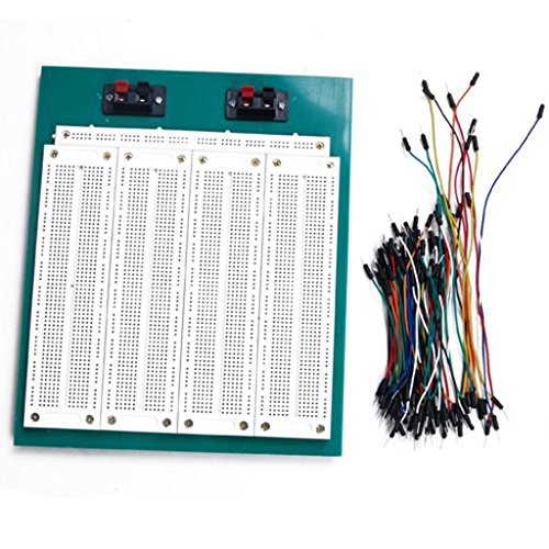 SODIAL SODIAL(R) Lazo-puntos de prueba sin costura incluyen jinetes (Sin soldadura protoboard + los alambres de salto)