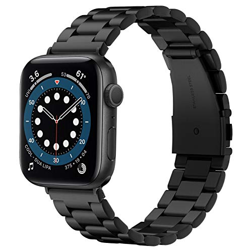 Spigen Modern Fit Compatible con Apple Watch Correa Band para 42 mm / 44 mm Series 6/SE/5/4/3/2/1 - Negro