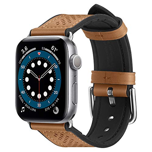 Spigen Retro Fit Compatible con Apple Watch Correa Band para 44mm / 42mm Series 6/SE/5/4/3/2/1 - Marrón