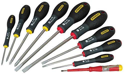 Stanley FatMax Destornilladores FatMax-Juego 10 Piezas Plana/Phillips 0-65-439, Set