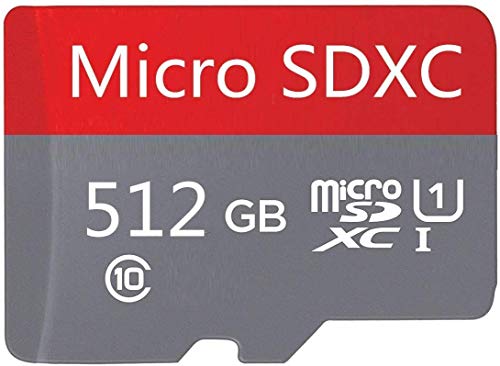Tarjeta de memoria Micro SD de alta velocidad de 128 GB, 216 GB, 400 GB, 500 GB, diseñada para smartphones Android, tablets clase 10, tarjeta de memoria SDXC con adaptador (512 GB)