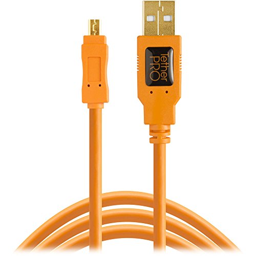 Tether Tools TetherPro USB 2.0 A/Mini-B 8 pines USB Cable 15" ORG [TET-CU8015-ORG]